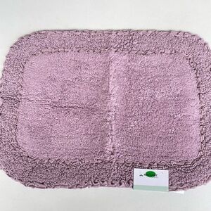 Home Weavers Double Ruffle Bath Rug  Mat 17" x 24" Purple New